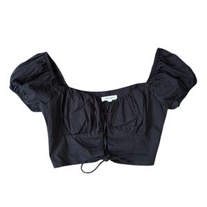 COTTON‎ CANDY LA Puff sleeves crop tops Size small